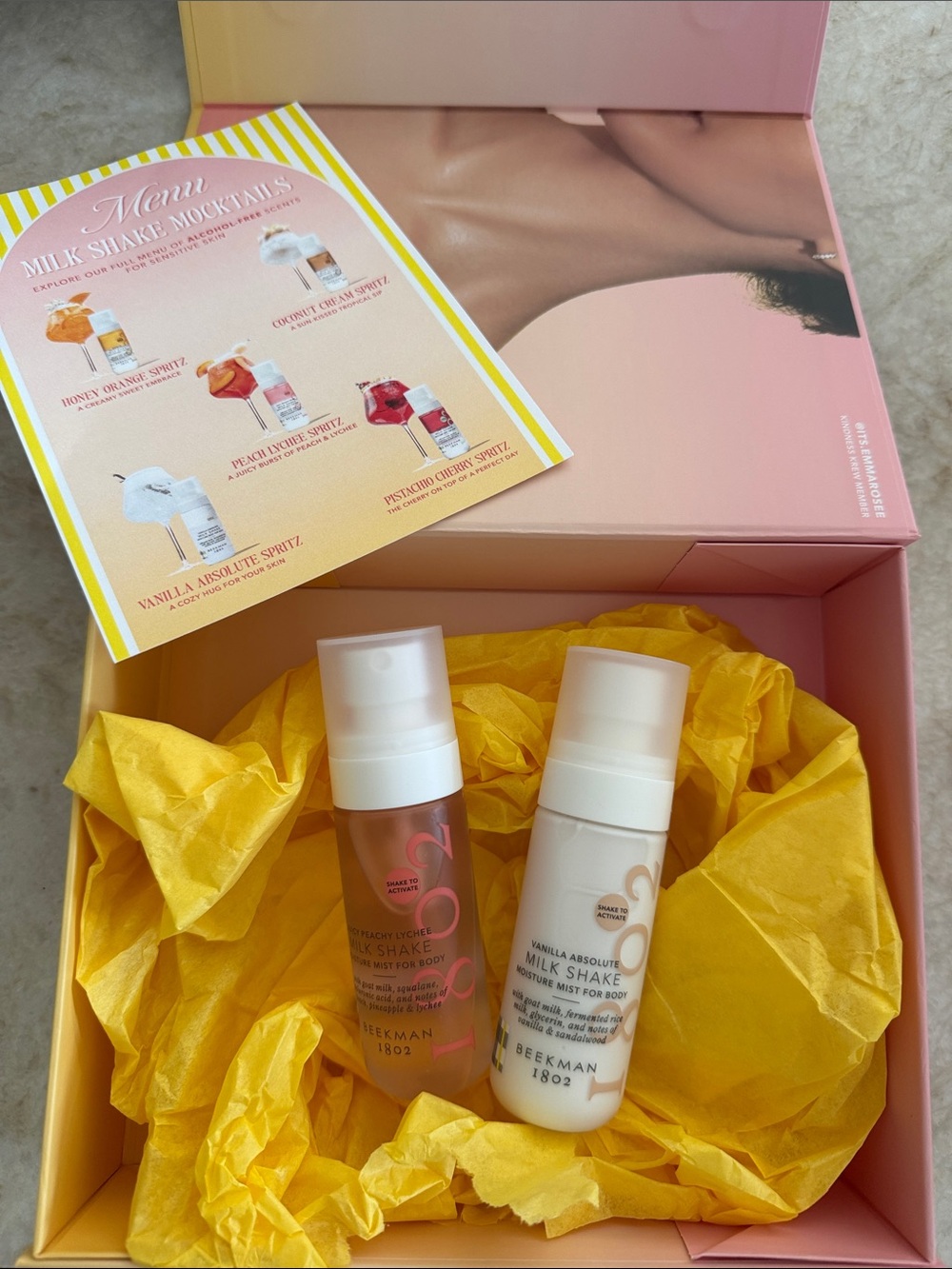 New Beekman 1802 Milk & Shake Moisture mist for body PR box